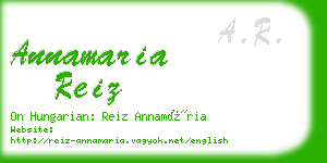 annamaria reiz business card